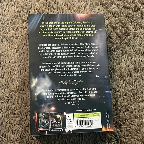 J.R. Ward 'Lover Unbound' Book - Picture 2 of 2